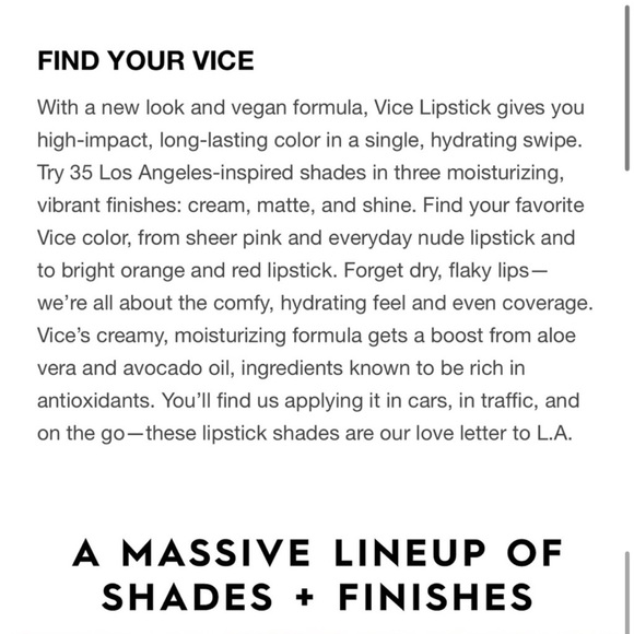 URBAN DECAY Vice shade: what’s your sign  ( Hydrating Lipstick) - Picture 12 of 16